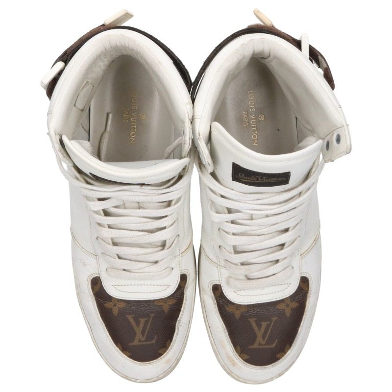 LOUISVUITTON Rivoli Line Monogram Hi-Top Sneakers Size 7
