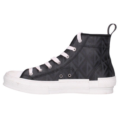 DIOR DIAMOND PVC Hi-Top Sneakers Black Size EU 42