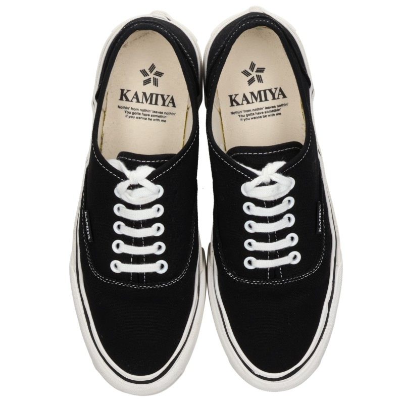 KAMIYA 15FW Hark Platform Sneakers Black/White Size EU 41