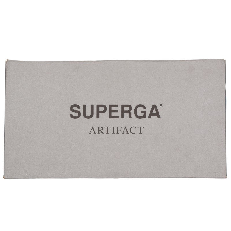 SUPERGA Canvas Sneakers Black Beige Size EU 40