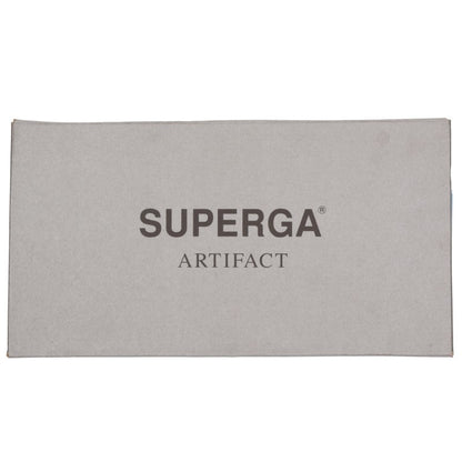 SUPERGA Canvas Sneakers Black Beige Size EU 40