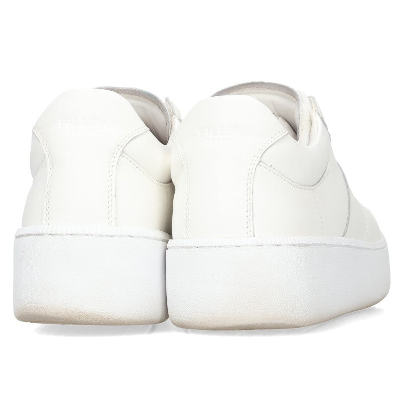 FILLIN Leather Platform Sneakers White Size 26