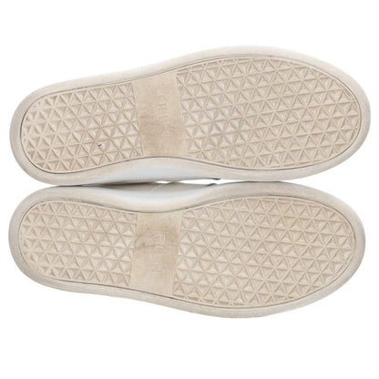 FILLIN Leather Platform Sneakers White Size 26