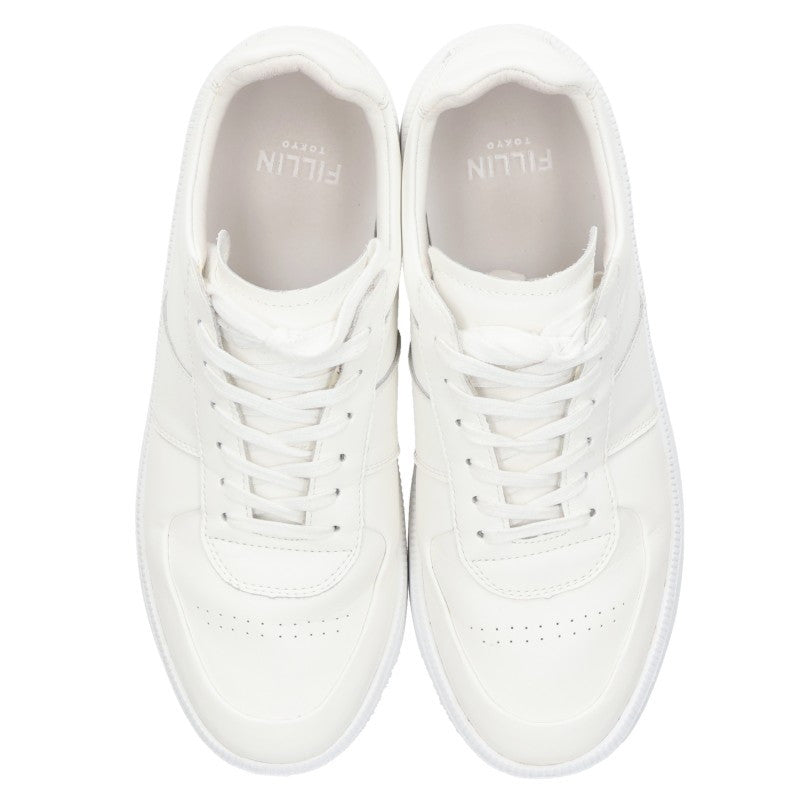 FILLIN Leather Platform Sneakers White Size 26