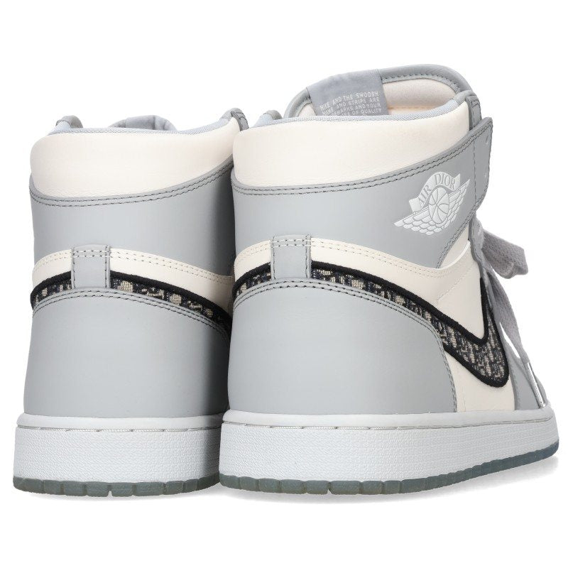 DIOR x Nike Air Jordan 1 High Sneakers White/Gray Size 30cm
