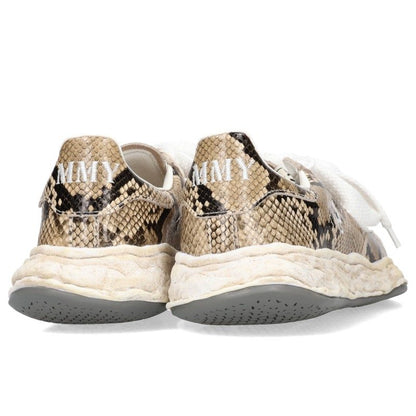 MIHARAYASUHIRO 14FW Charles Python Sneakers Brown Size EU 42