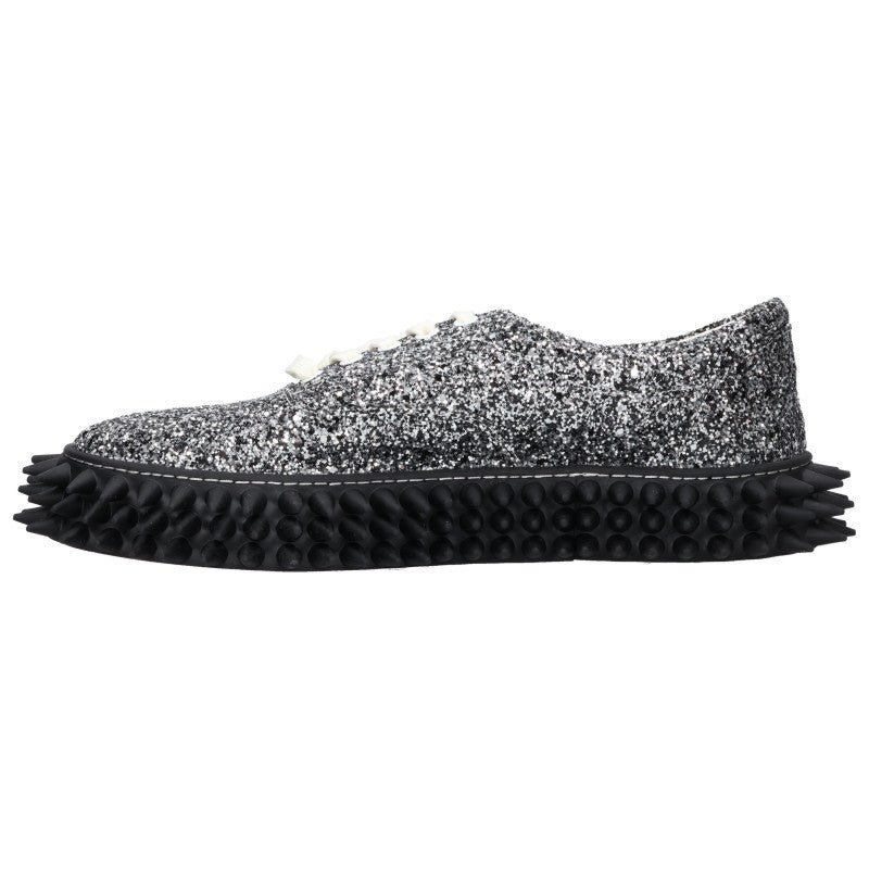 doublet Glitter Spike Sneakers Silver Size 27H