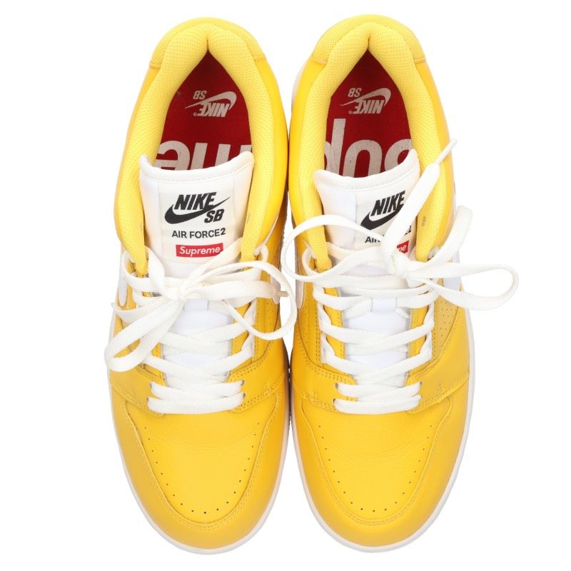 Supreme x Nike SB Air Force 2 Maize Sneakers Size 27cm