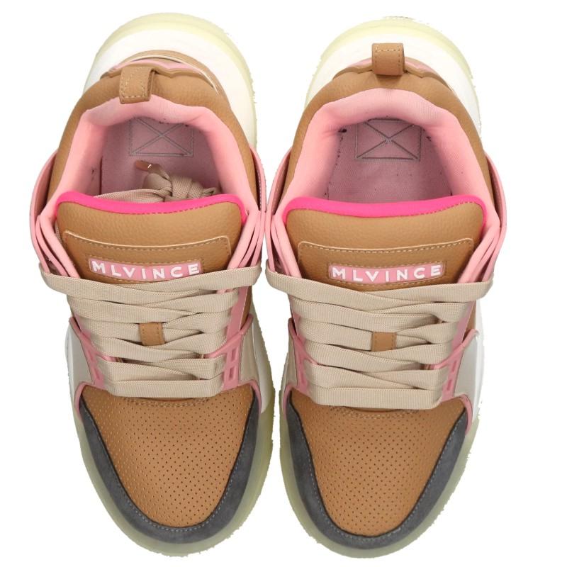 MLVINCE Raptor Low Brown/Pink Sneakers Size 27cm