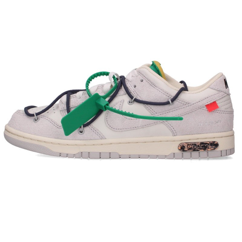 NIKE OFF-WHITE Dunk Low The White/Grey Sneakers Size 27.5cm