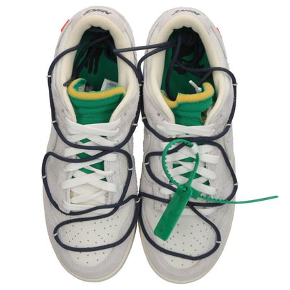 NIKE OFF-WHITE Dunk Low The White/Grey Sneakers Size 27.5cm