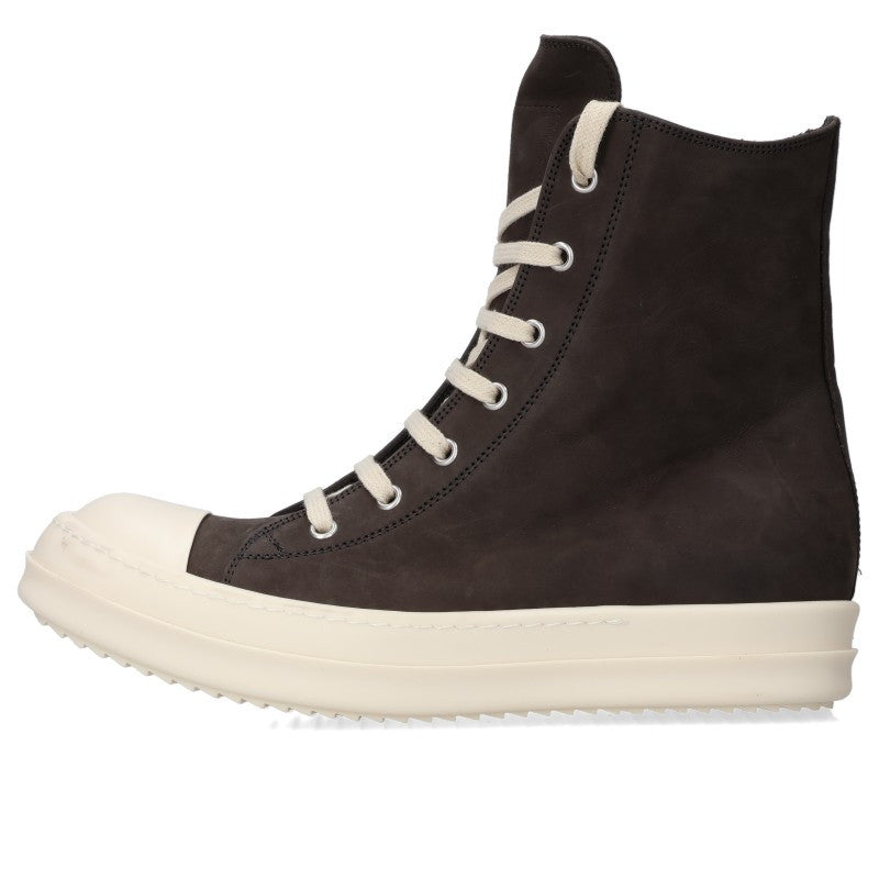 Rick Owens Ramones Leather High-Top Sneakers Size EU 41