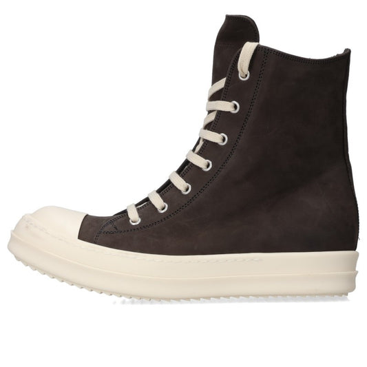 Rick Owens Ramones Leather High-Top Sneakers Size EU 41
