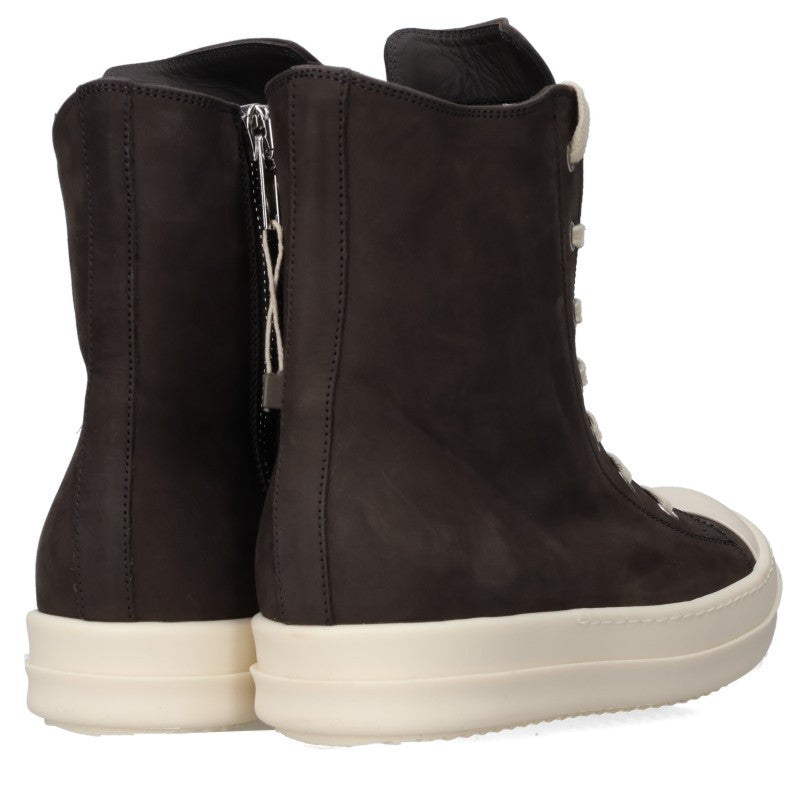 Rick Owens Ramones Leather High-Top Sneakers Size EU 41
