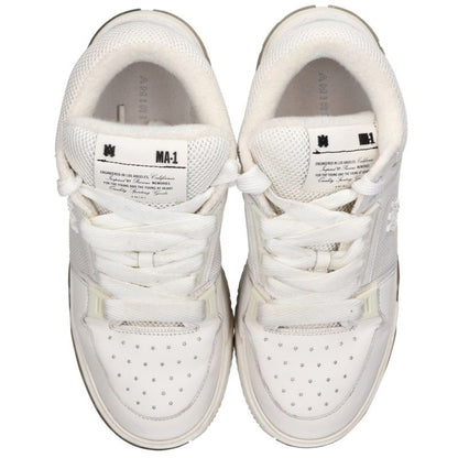 AMIRI MA-1 Heel Logo Lace-Up Sneakers White Size 29cm