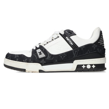 LOUISVUITTON LV Trainer Monogram Denim Sneakers Size 8