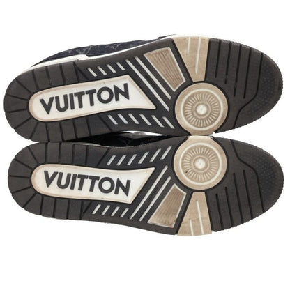 LOUISVUITTON LV Trainer Monogram Denim Sneakers Size 8