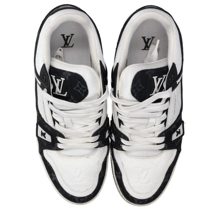 LOUISVUITTON LV Trainer Monogram Denim Sneakers Size 8