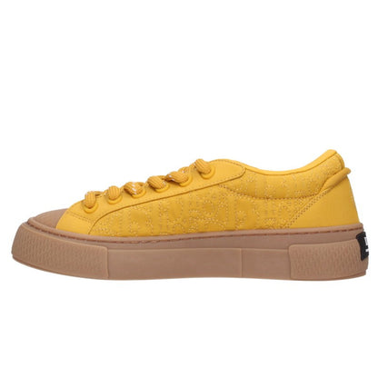 DIOR B33 Oblique Pattern Low-Top Yellow Brown Size EU 42