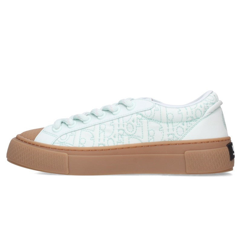 DIOR B33 Oblique Pattern Low-Top Green Brown Size EU 42