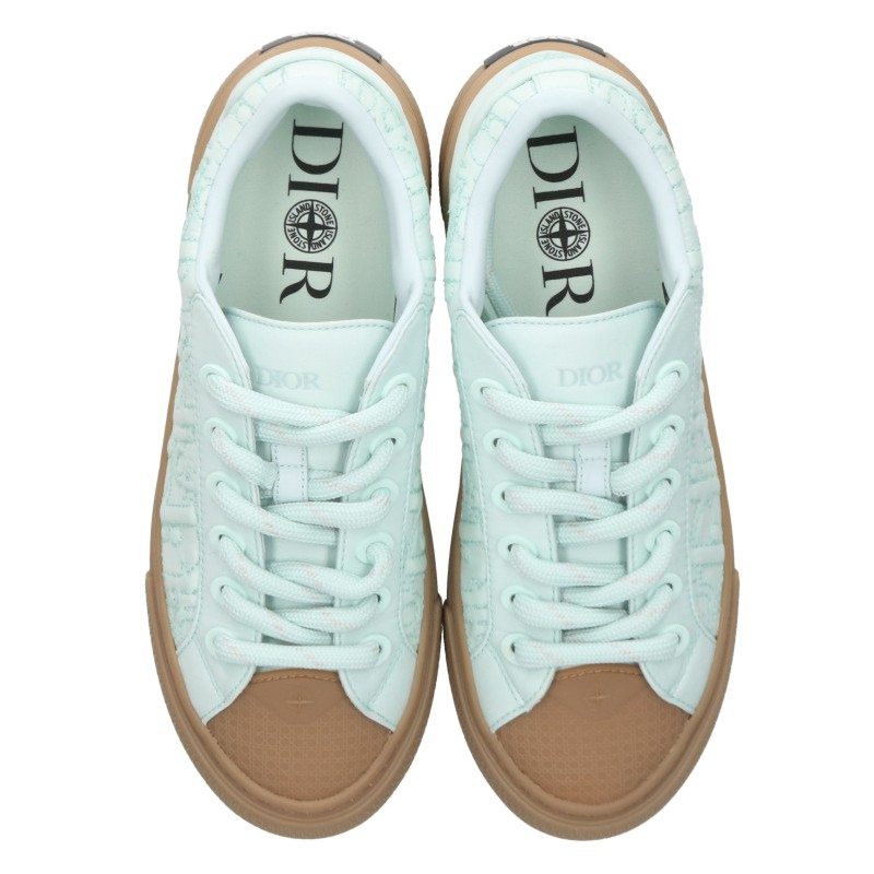 DIOR B33 Oblique Pattern Low-Top Green Brown Size EU 42