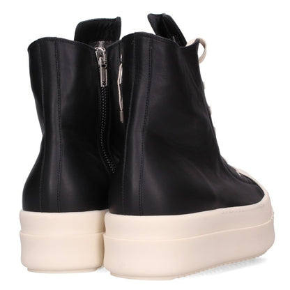 Rick Owens MEGA BUMPER Leather Hi-Top Black White Sneakers Size EU 45
