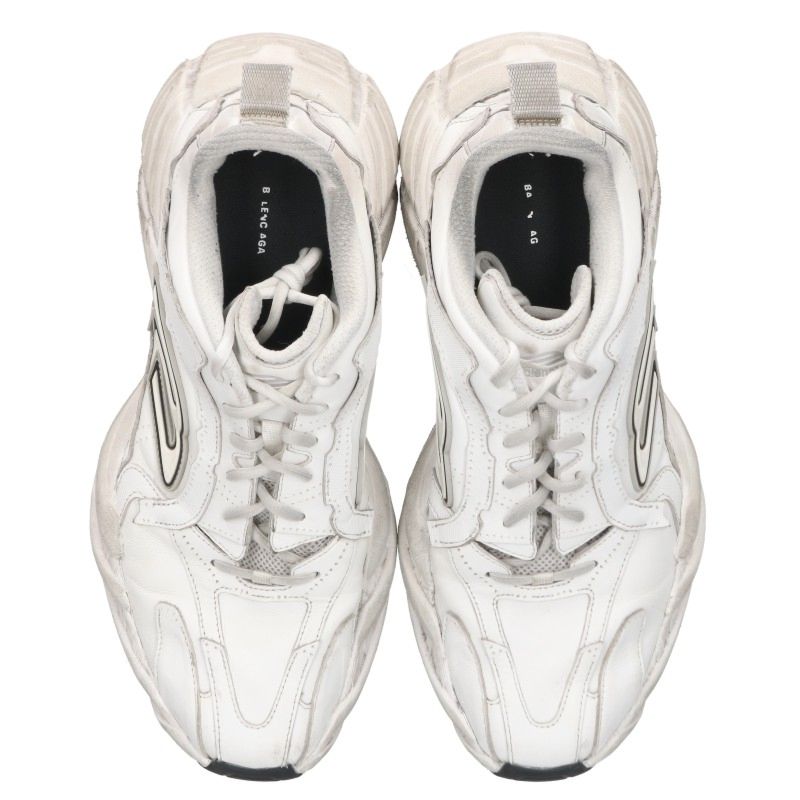BALENCIAGA 825418 Monday Low Top Sneakers White Size EU 43