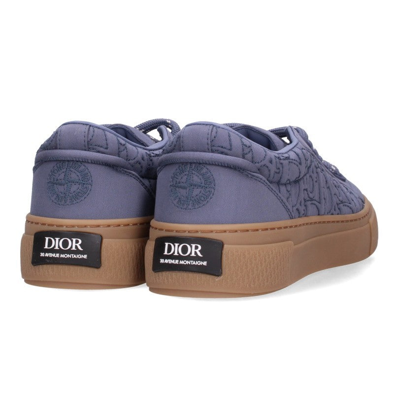 DIOR B33 Oblique Pattern Low-Top Blue Brown Size EU 42