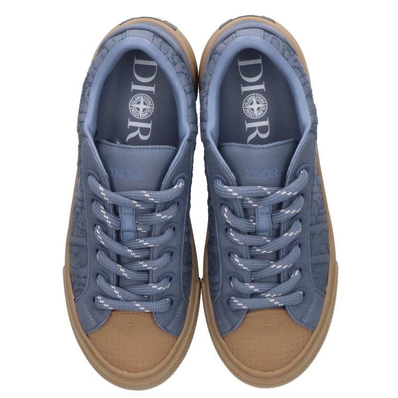 DIOR B33 Oblique Pattern Low-Top Blue Brown Size EU 42