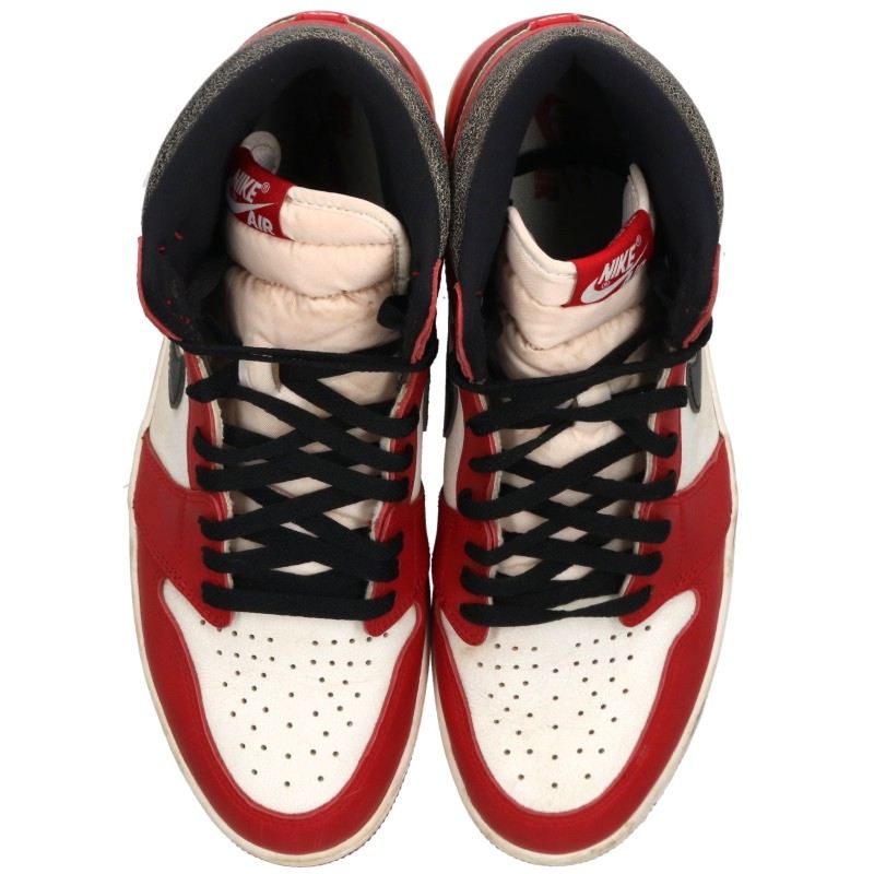NIKE Air Jordan 1 Retro High OG Sneakers Red White Size 31cm