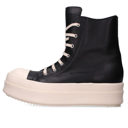 Rick Owens MEGA BUMPER Leather Black White Sneakers Size EU 46