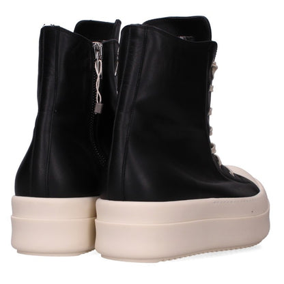 Rick Owens MEGA BUMPER Leather Black White Sneakers Size EU 46