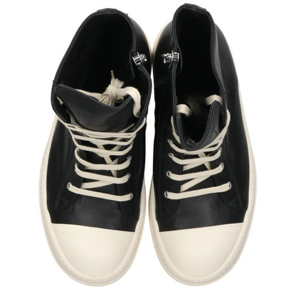 Rick Owens MEGA BUMPER Leather Black White Sneakers Size EU 46