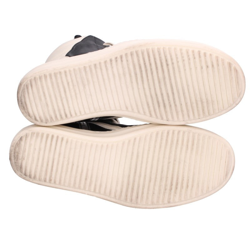 Rick Owens Geo Basket Leather Sneakers Blk/Wht Size EU 42