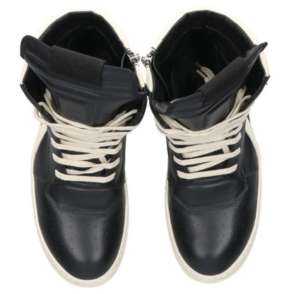 Rick Owens Geo Basket Leather Sneakers Blk/Wht Size EU 42