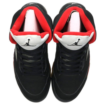 Supreme x Nike Air Jordan 5 Retro Black Red Sneakers Size 27.5cm