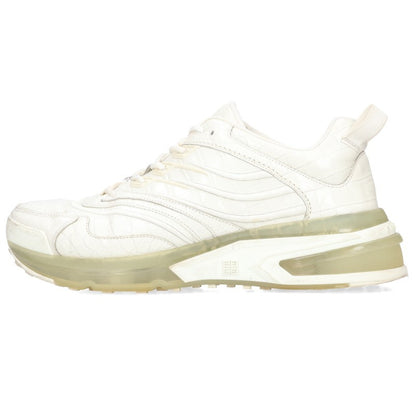 GIVENCHY Croc-Embossed Low-Top Sneakers White Size EU 41