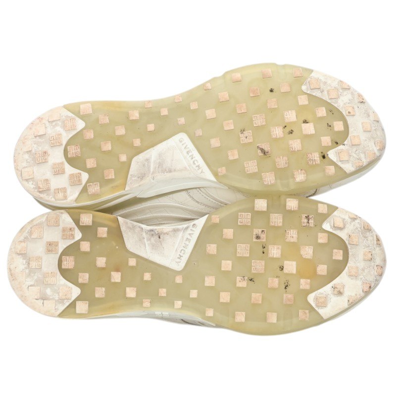 GIVENCHY Croc-Embossed Low-Top Sneakers White Size EU 41