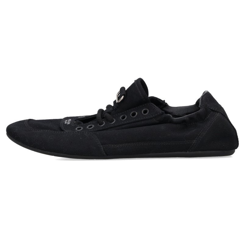 PRADA Collapse Canvas Sneakers Black Size 8.5