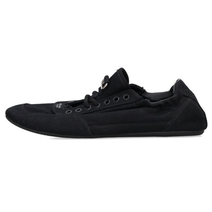 PRADA Collapse Canvas Sneakers Black Size 8.5