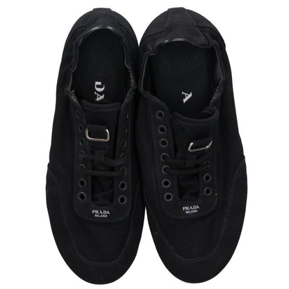 PRADA Collapse Canvas Sneakers Black Size 8.5