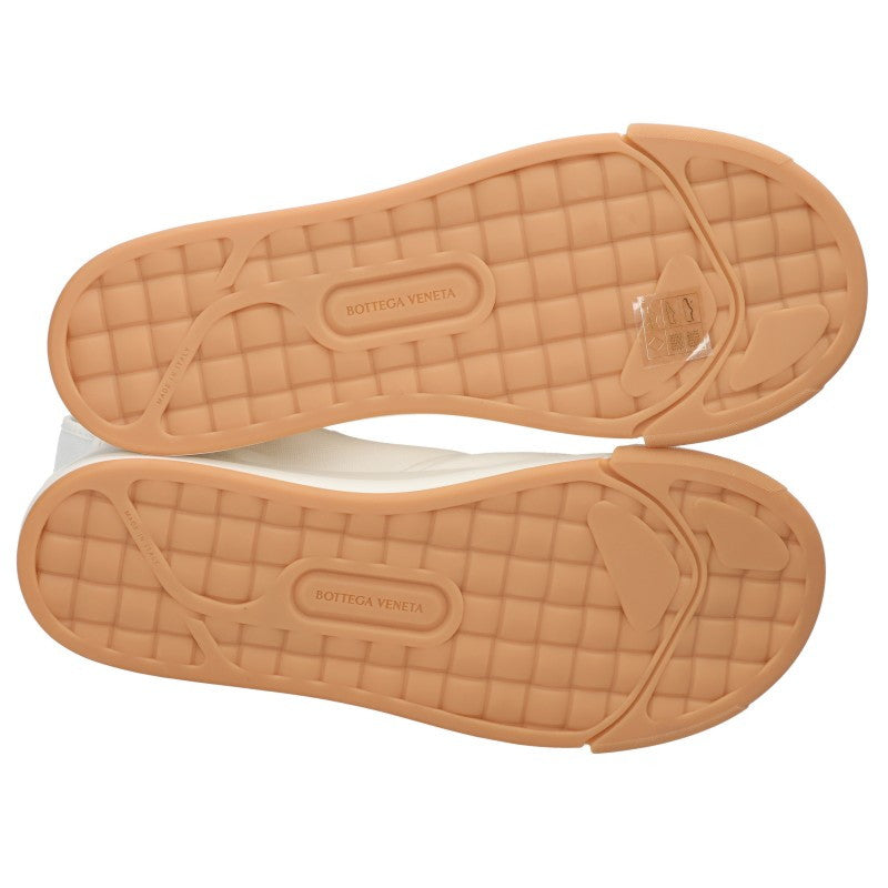 BOTTEGA VENETA White Canvas High-Top Sneakers