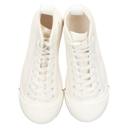 BOTTEGA VENETA White Canvas High-Top Sneakers