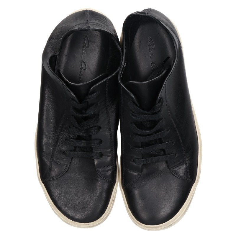 Rick Owens Black Mastodon Low-Top Sneakers Size EU 39