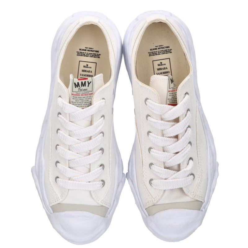 MIHARAYASUHIRO 05FW HANK Canvas Sneakers White Size EU 45