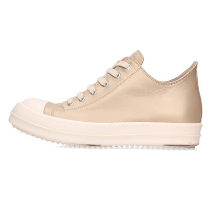 Rick Owens LOW SNEAKS Leather Sneakers Gold Size EU 41