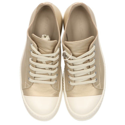 Rick Owens LOW SNEAKS Leather Sneakers Gold Size EU 41