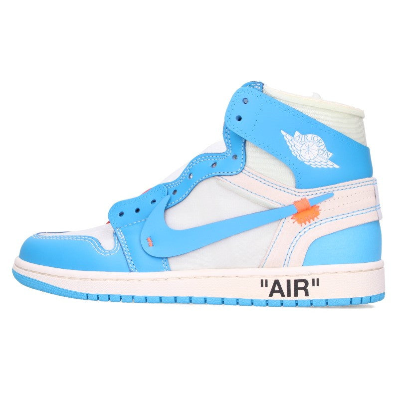 NIKE OFF-WHITE Air Jordan 1 UNC Sneakers Size 26cm