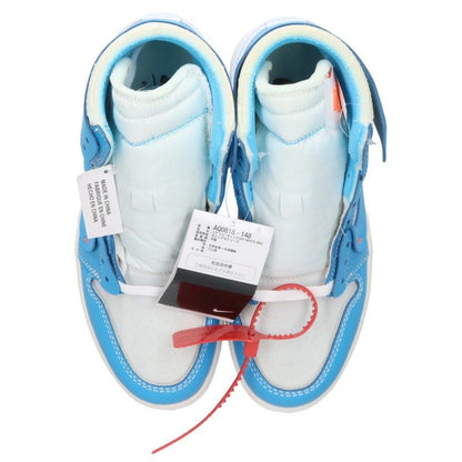 NIKE OFF-WHITE Air Jordan 1 UNC Sneakers Size 26cm