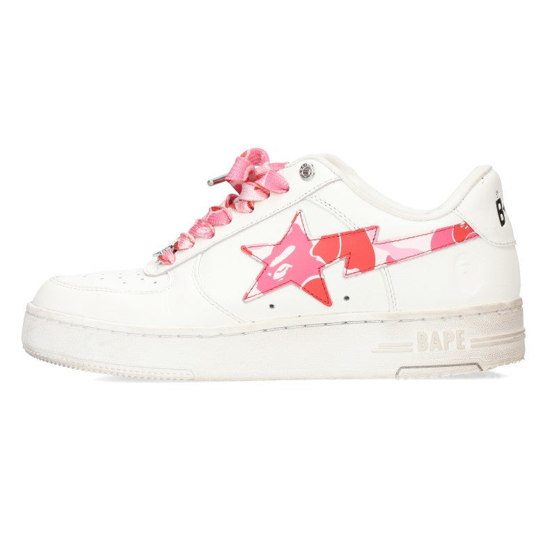 A BATHING APE BAPE STA Pink Low-Top Sneakers Size 26.5cm
